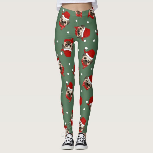 Leggings Père Noël Carlin Motif de Noël (Devant)