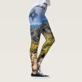 Leggings Père Noël Fe New Mexico Zia Sky Mountains Conforta