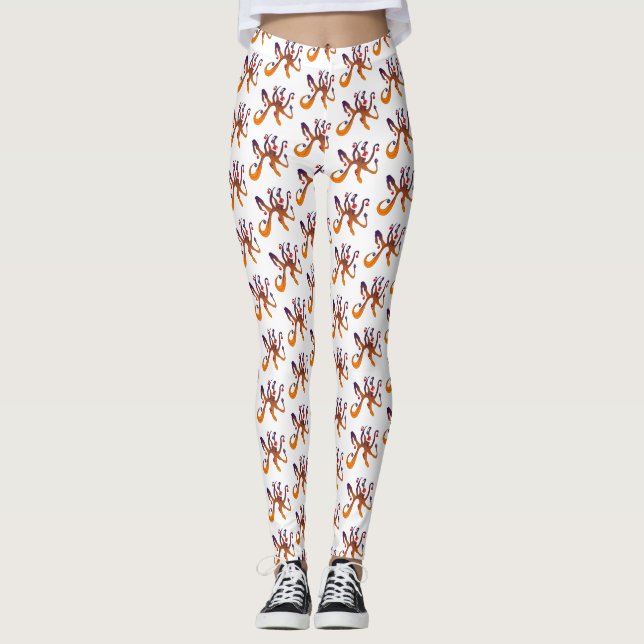 Leggings Père Noël Octopus (Devant)