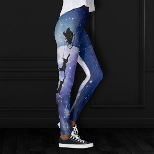 Leggings Père Noël Sleigh   Imaginaire Galaxy Christmas Nig
