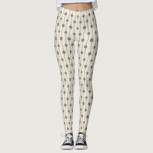 Leggings Perles florales d'Ophélie indulgente Crème de chaî