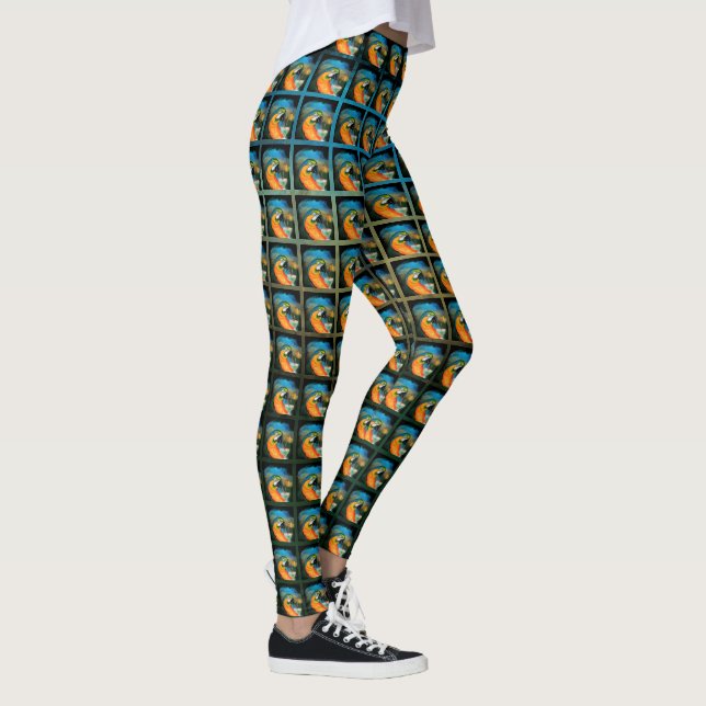 Leggings Perroquets de Fête (Droite)