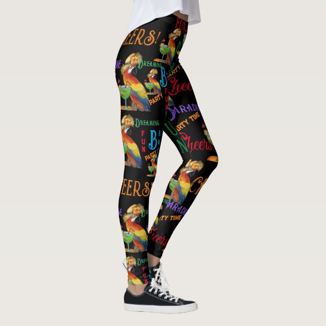 Leggings Perroquets de fête (Droite)