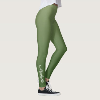 Leggings Personalized green