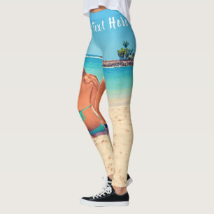 Leggings Personnalisation de vos légendes photo avec texte 