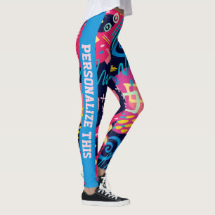 Leggings Personnalisé Personnalisé Fabriqué Graffiti Art Ab