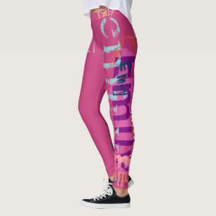 Leggings Personnalisé répétant des guêtres de lettres du