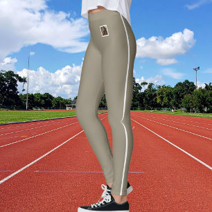 Leggings Personnaliser le texte de la photo de l'animal ray