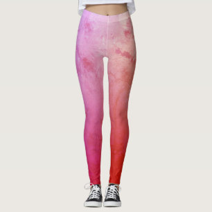 Leggings personnalisés d'humeur rose