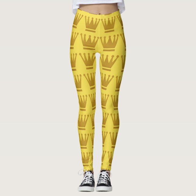Leggings personnalisés Ma reine (Devant)