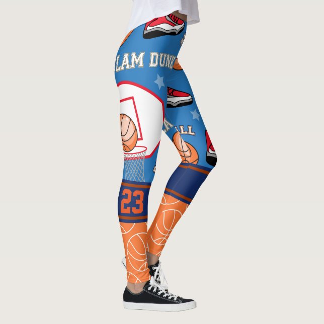 Leggings PERSONNALISEZ le motif sportif de NOMBRE de (Droite)