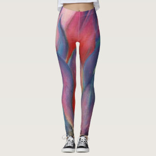 Leggings Pétales à flammes peintes
