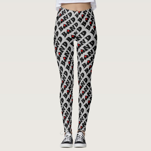 Leggings Petit coeur de bande (Devant)