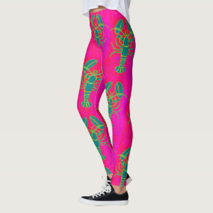 Leggings petit rose vert de Thunder_Cove de homards