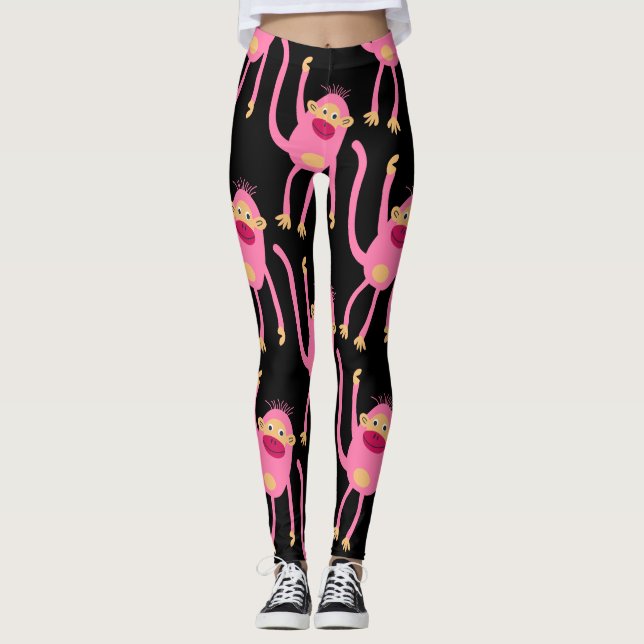 Leggings Petit Singe mignon (Devant)