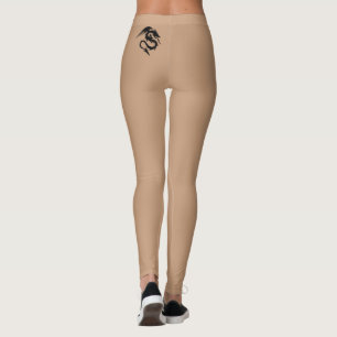 Leggings Petit tatouage Dragon En Arrière - plan Couleur Pe