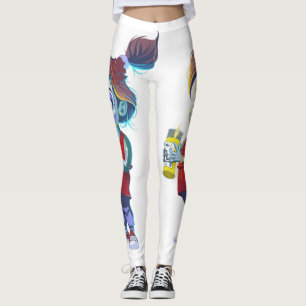 Leggings Petite fille de Dia de Los Muertos