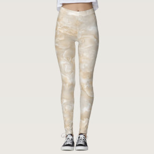 Leggings Petite fille texture de marbre tendance