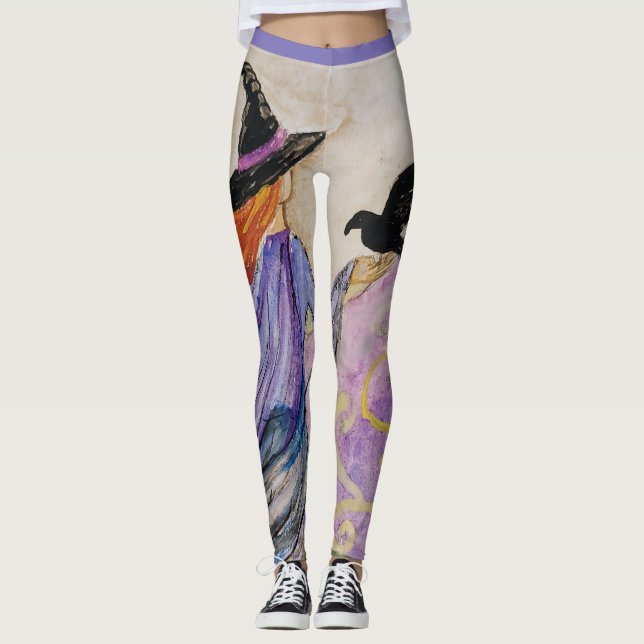 Leggings Petite sorcière et amis (Devant)
