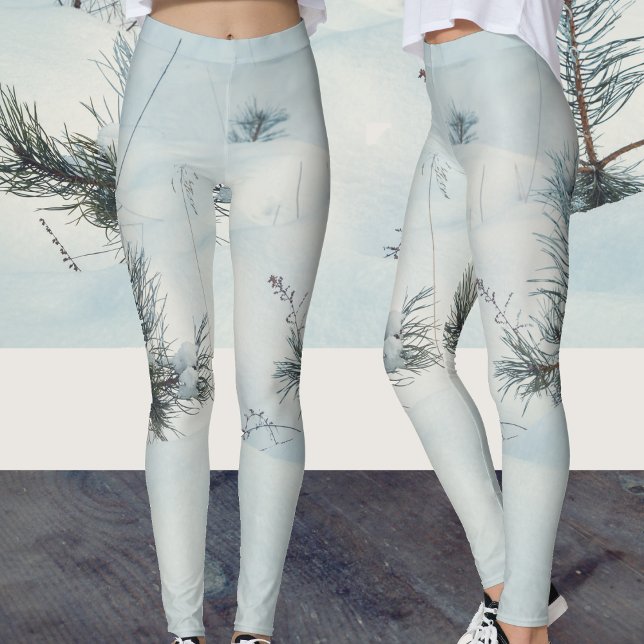 Leggings Petites épinettes recouvertes de neige fraîche (Créateur téléchargé)