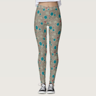 Leggings Petites molécules rétro-joueuses Universe Blue G