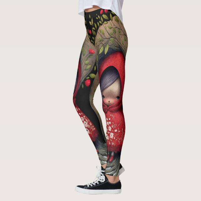 Leggings Petites pattes de chapeau rouge à équitation - mig (Gauche)