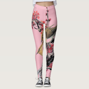Leggings Petites pattes roses d'oiseaux