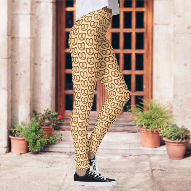 Leggings Petits Motif Pretzels - Snacks Crunchy n'importe q (Créateur téléchargé)