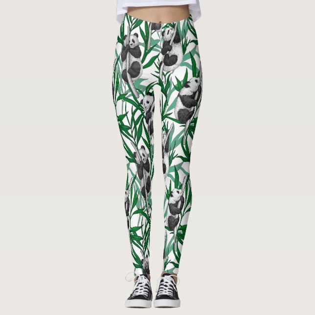 Leggings Petits panda sur (Devant)