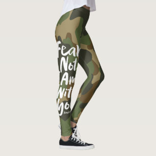 Leggings PEUR NON, je suis avec toi - Isaïe 41:10 Camoufla