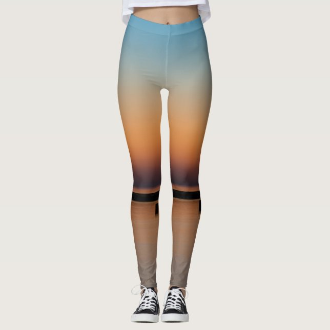 Leggings Phare de North Ave Sunrise (Devant)