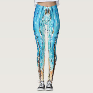 Leggings Phare méditerranéen et yachts Large Seascape