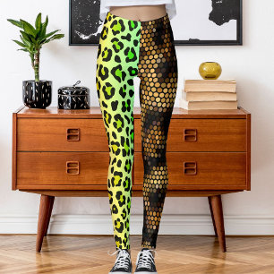 Leggings Photo customisée Leopard Wild Cat Motif animal