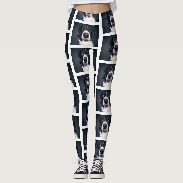 Leggings Photo de chien personnalisée (Devant)