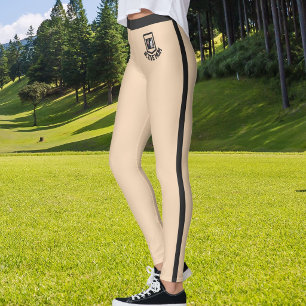 Leggings Photo de compagnie personnalisée Texte Douceur pêc
