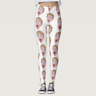 Leggings Photo personnalisée du visage de bébé