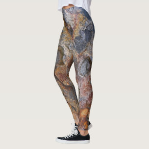Leggings Photo rugueuse de texture de roche de géologie