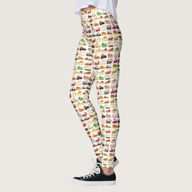 Leggings Pie Social Pi Day Slices Cuisine de dessert Vente  (Gauche)