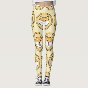 Leggings Pièce de chien : Arrière - plan de devise de chiff