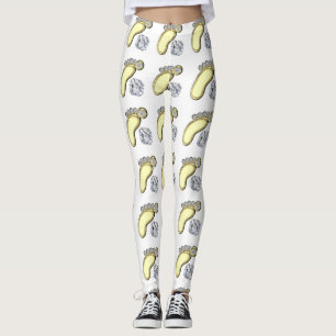 Leggings Pied bébé doré