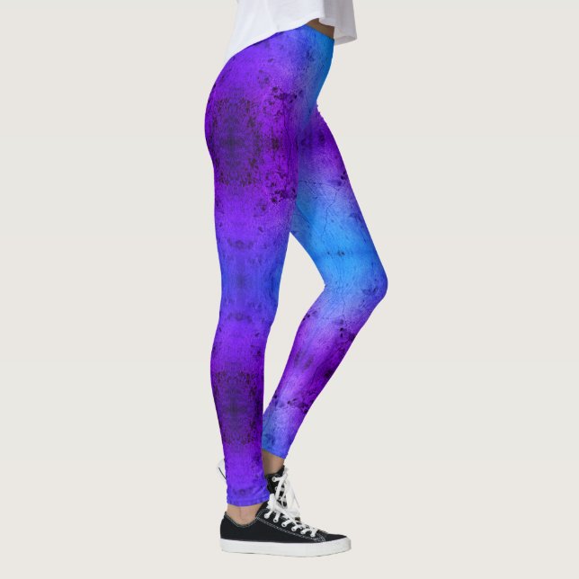 Leggings Pierre bleue profonde et violette (Droite)