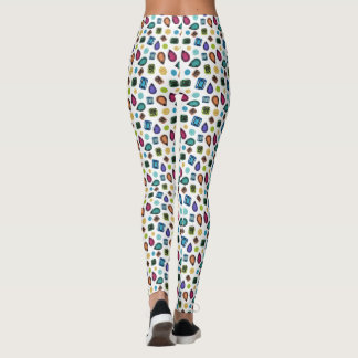 Leggings Pierres à gemmes partout sur les légendes imprimée