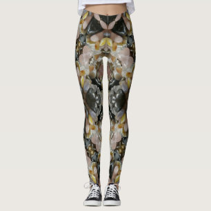 Leggings Pierres et cristaux précieux Mandala Fractal
