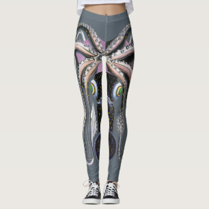 Leggings Pieuvre ou calmar géant, Animaux de la vie marine