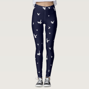 Leggings Pigeons blancs