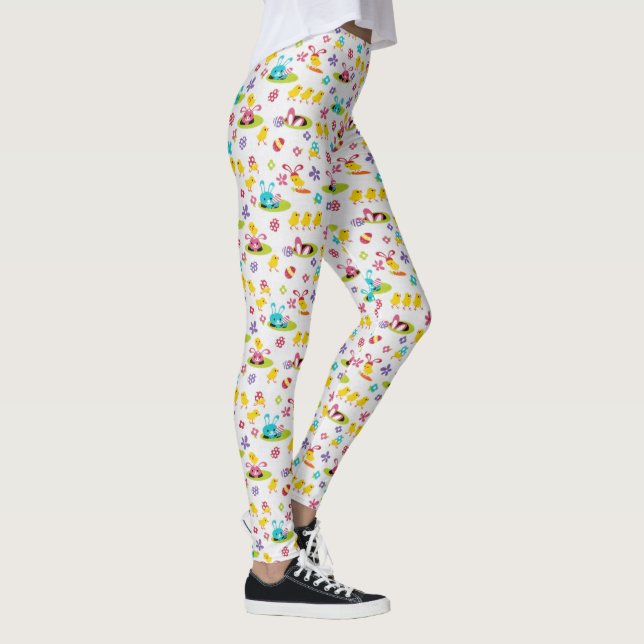 Leggings Pignon de PÂQUES Oeuf Lapin Yoga Pantalon Filles f (Droite)