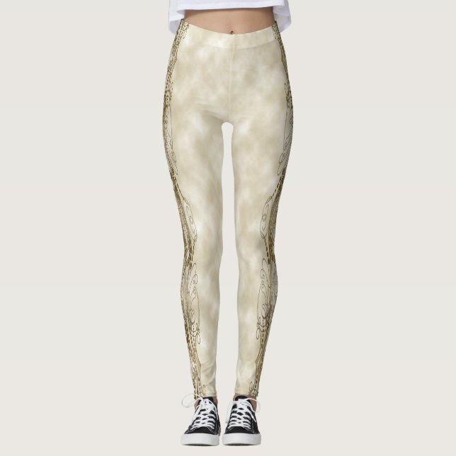 Leggings Piliers d'or (Devant)