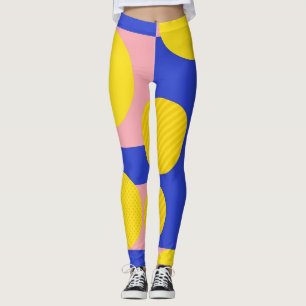 Leggings Pinceau Abstrait Rétro (13)