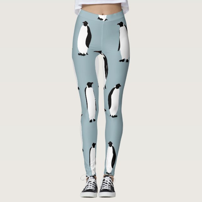 Leggings Pingouin Bird animal mignonne Motif (Devant)