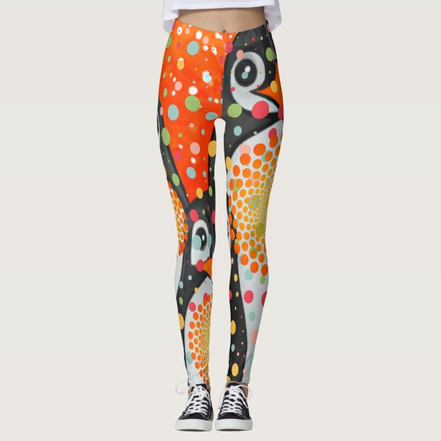 Leggings Pingouins fantastiques (Devant)